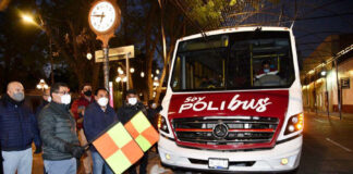 Dan Banderazo de Salida al “Polibus” - AlternativaTlx