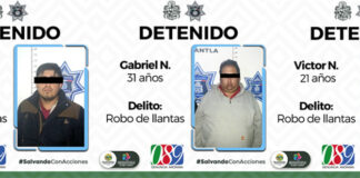 Detiene Seguridad Pública Municipal a Banda de Roba Llantas en Huamantla - AlternativaTlx