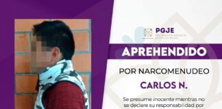 En Flagrancia, Arresta PGJE a Sujeto por Delitos contra la Salud - AlternativaTlx