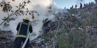 Bomberos Atiende Incendio en Relleno Sanitario de Nanacamilpa, Tlaxcala - AlternativaTlx