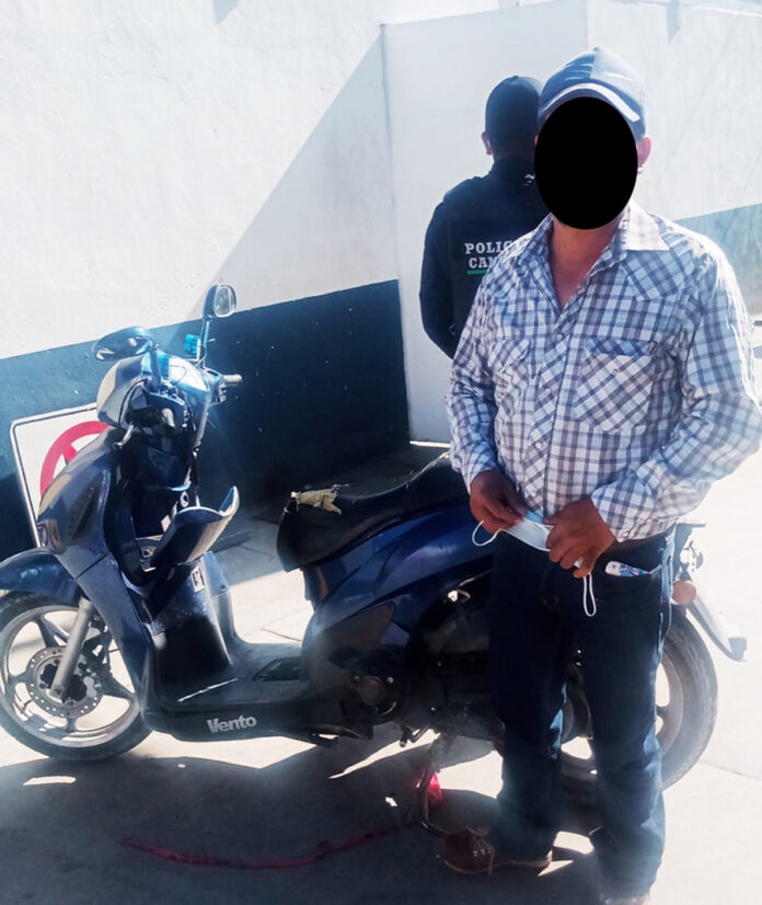 Entrega Dirección de Seguridad Pública de Huamantla Motoneta Recuperada - AlternativaTlx