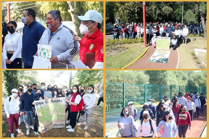 Realiza UATx Caminata a Favor del Medio Ambiente