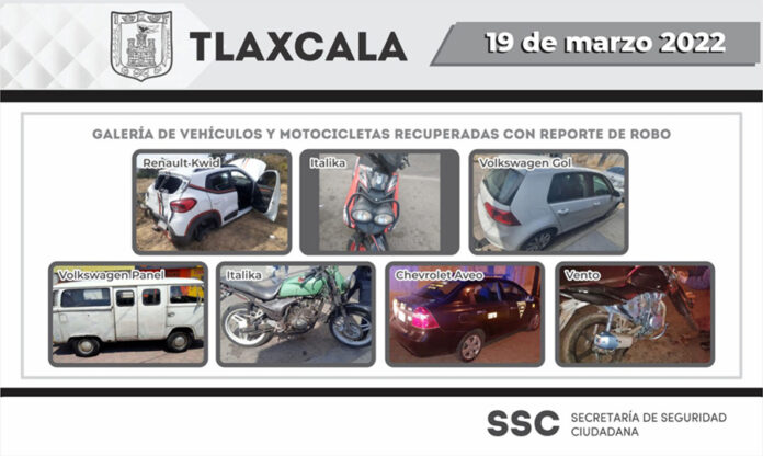 Acciones de la SSC Permiten el Aseguramiento de 7 Unidades - AlternativaTlx