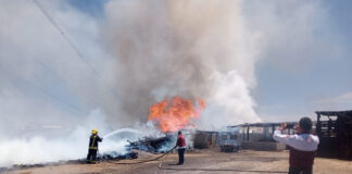 Bomberos Extingue Incendio de Pastizal en el Municipio de Sanctórum - AlternativaTlx