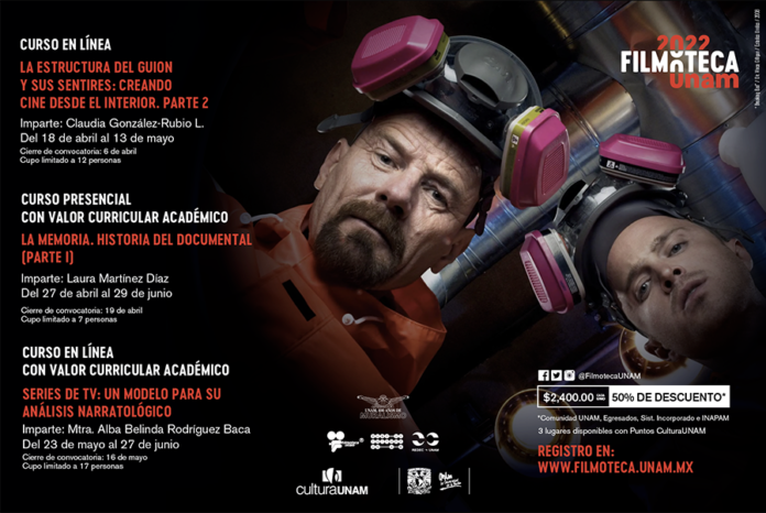 La Filmoteca de la UNAM Organiza Nuevos Cursos: Dos en Línea y Uno Presencial