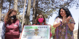 Develan Billete Conmemorativo del día Internacional de la Mujer en la Zona Arqueologica de Xochitécatl - AlternativaTlx