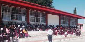 Imparte Dirección de Seguridad Pública de Huamantla Plática de Cultura Vial a Alumnos de Secundaria - AlternativaTlx