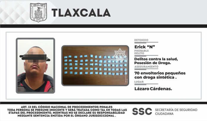 La SSC Detuvo en Lázaro Cárdenas a Presunto Responsable de Narcomenudeo - AlternativaTlx