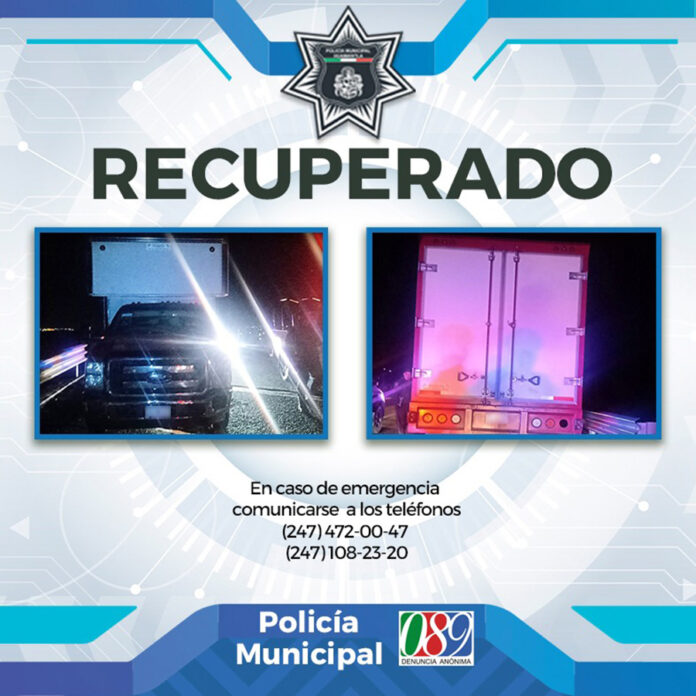Localiza Policía Municipal de Huamantla Camioneta de Carga con Reporte de Robo - AlternativaTlx