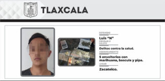 Policía Estatal Detiene en Zacatelco a Presunto Responsable de Delitos Contra la Salud - AlternativaTlx