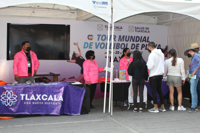 Privilegió SESA Cuidado a la Salud de la Población Durante Tour Mundial de Voleibol de Playa Tlaxcala 2022 - AlternativaTlx