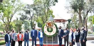 Conmemora Ayuntamiento de Huamantla 216 Aniversario del Natalicio de Benito Juárez