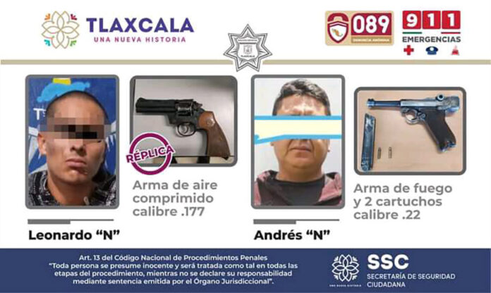 La Ssc Detiene en Acciones Diferentes a Dos Presuntos Responsables de Portación Ilegal de Arma de Fuego - AlternativaTlx