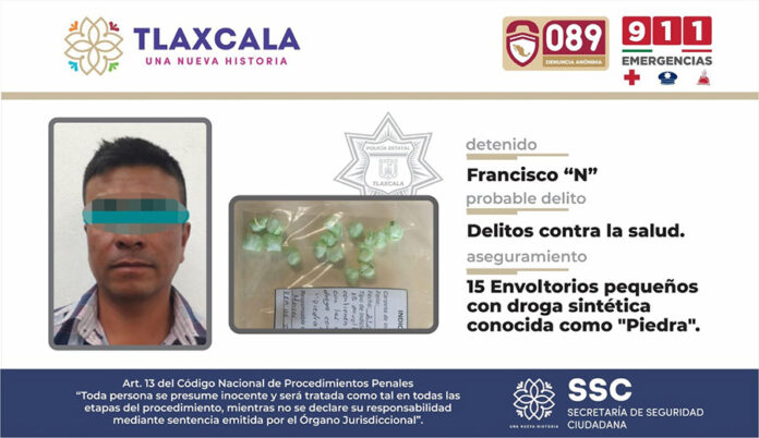 SSC Detuvo En Apizaco a Presunto responsable de Delitos Contra la Salud - AlternativaTlx