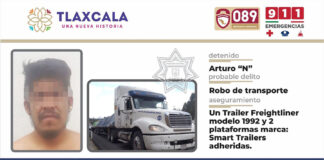 Ssc Detiene en Yauhquemehcan a Presunto Responsable de Robo de Vehículo de Carga - AlternativaTlx