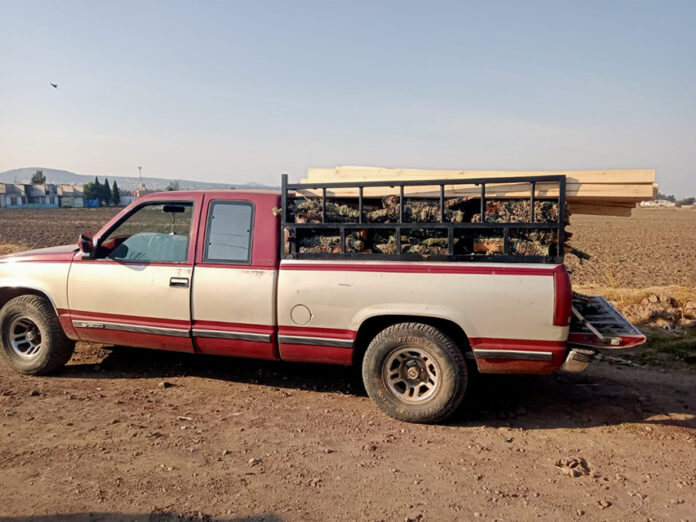 Aseguró SSC Camioneta con Material Forestal en Atlangatepec - AlternativaTlx
