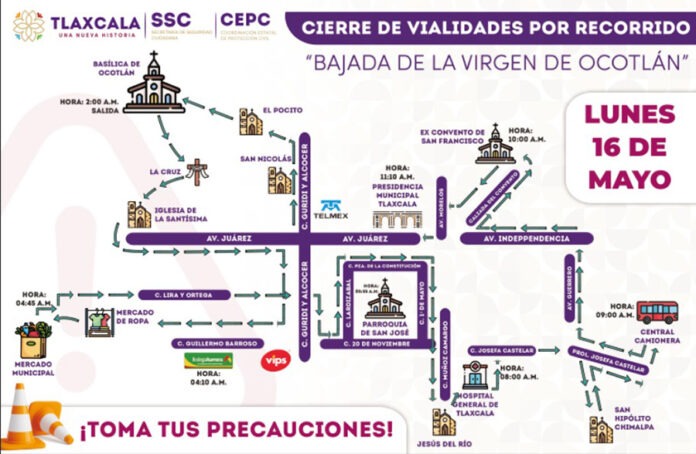 Emite CEPC Recomendaciones ante la Bajada de la Virgen de Ocotlán - AlternativaTlx