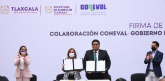 Firman Convenio de Colaboración Gobierno del Estado y Coneval - AlTernativaTlx