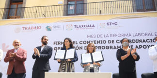 Gobierno del Estado y Stps Firman Convenio de Coordinación para la Operación del Programa de Apoyo al Empleo - AlternativaTlx