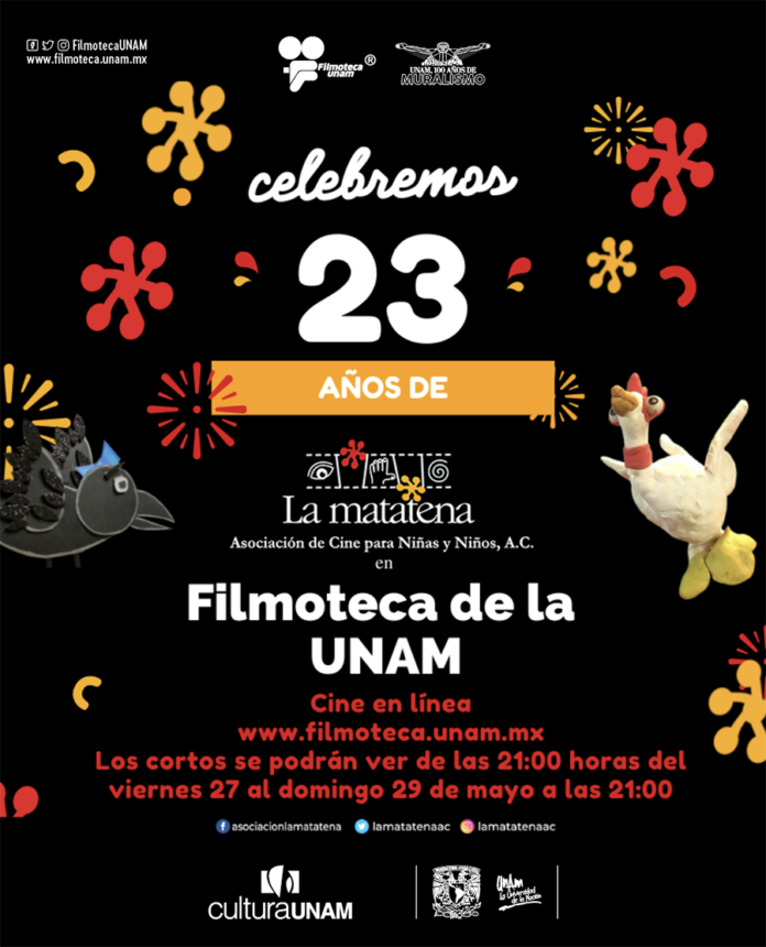 La Filmoteca de la UNAM se une a la Celebración por los 23 años de La Matatena A.C. - AlternativaTlx