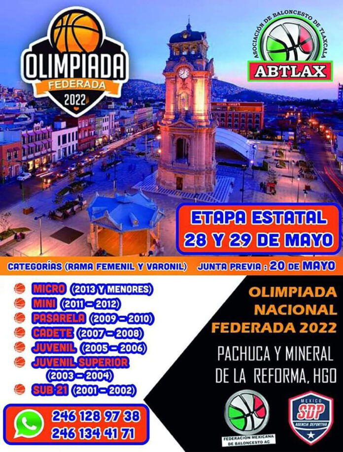 Lanzan Convocatoria para Etapa Estatal de Basquetbol - AlternativaTlx
