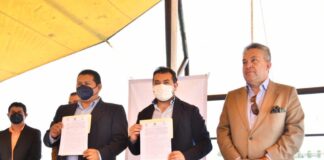 Firma Ayuntamiento de Huamantla Convenio de Colaboración con el ITAT