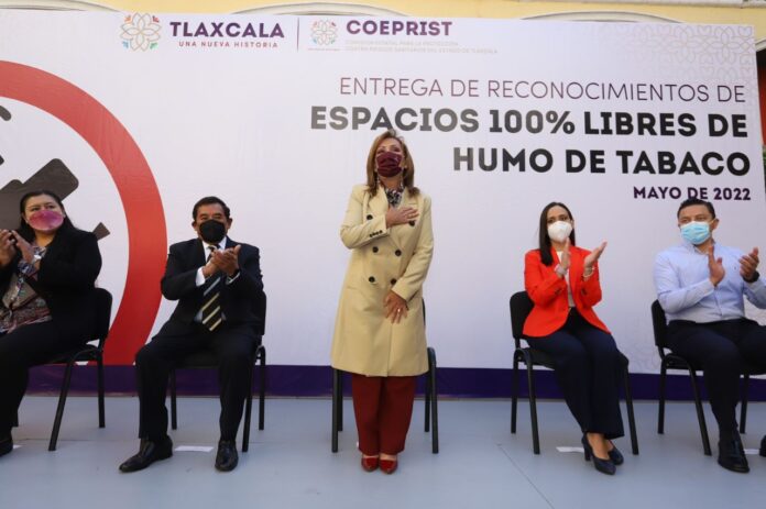 Entregó Gobernadora Lorena Cuéllar Reconocimientos a 11 Espacios 100% Libres de Humo de Tabaco