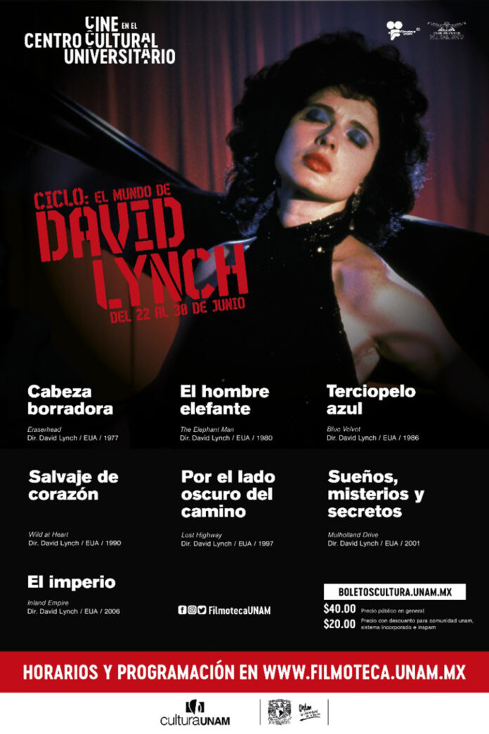 El Mundo de David Lynch, Ciclo de Cine en la Sala Carlos Monsiváis del CCU - AlternativaTlx