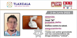 La SSC Detiene a una Persona por Posesión de Droga Sintética en Cuapiaxtla - AlternativaTlx