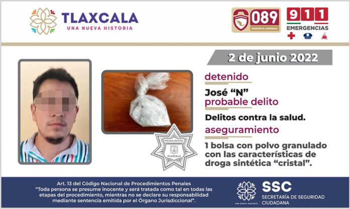 La SSC Detiene a una Persona por Posesión de Droga Sintética en Cuapiaxtla - AlternativaTlx