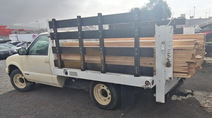 SSC Aseguró Camioneta con Material Forestal en Huamantla - AlternativaTlx