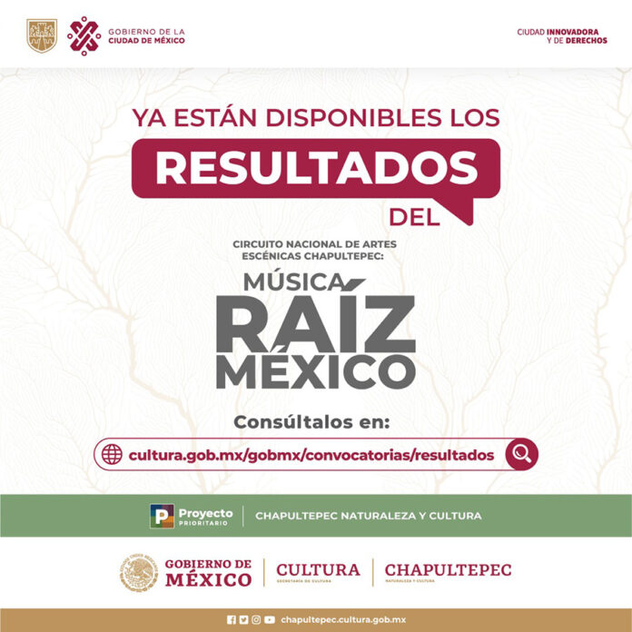 Se Publican los Resultados de las Convocatorias Circuito Nacional de Artes Escénicas Chapultepec: Música Raíz México - AlternativaTlx