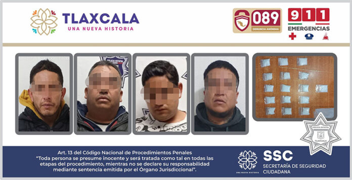 Ssc Detiene en Calpulalpan a Cuatro Sujetos que Portaban Droga Sintética - AlternativaTlx
