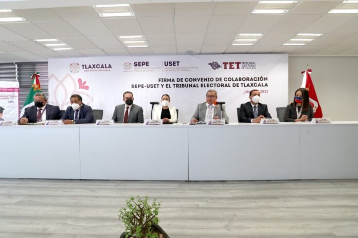Firman SEPE-USET y Tribunal Electoral de Tlaxcala Convenio de Colaboración