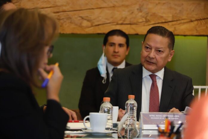 Gobernadora Lorena Cuéllar Recibe al Nuevo Delegado de la FGR en Tlaxcala, Rafael Contreras Labra