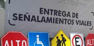 Entrega SMYT Señalamientos Viales al Municipio de Tetla