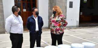 Entrega Ayuntamiento de Huamantla Pintura a la Iglesia de la Caridad