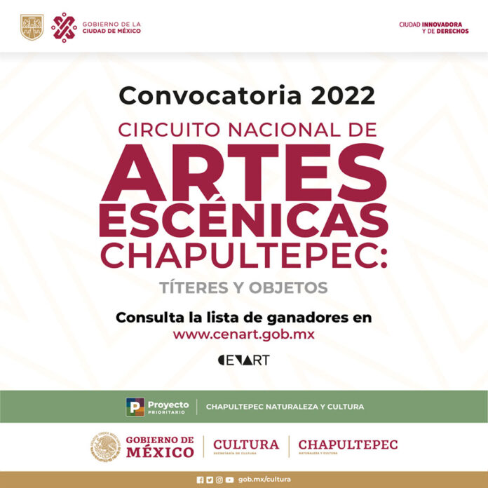 El Cenart Publica los Proyectos Ganadores de la Convocatoria Circuito Nacional de Artes Escénicas Chapultepec: Títeres y Objetos - AlternativaTlx