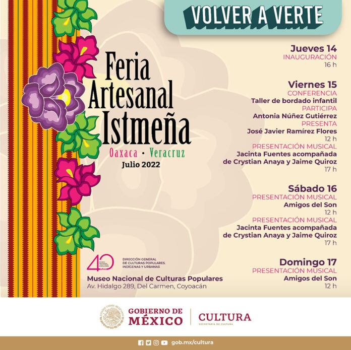 Durante Cuatro Días, los Colores del Istmo Llegan al Museo Nacional de Culturas Populares con la Feria Artesanal Istmeña - AlternativaTlx