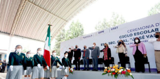 Encabeza Lorena Cuéllar Cisneros Ceremonia de Clausura del Ciclo Escolar 2021-2022 - AlternativaTlx