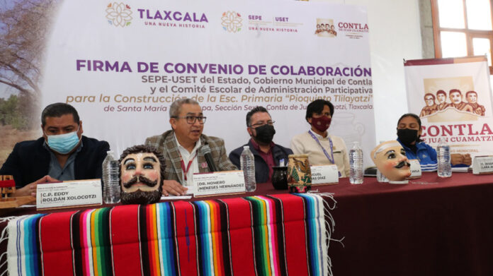 Firman Convenio de Colaboración SEPE-USET y el Municipio de Contla - AlternativaTlx