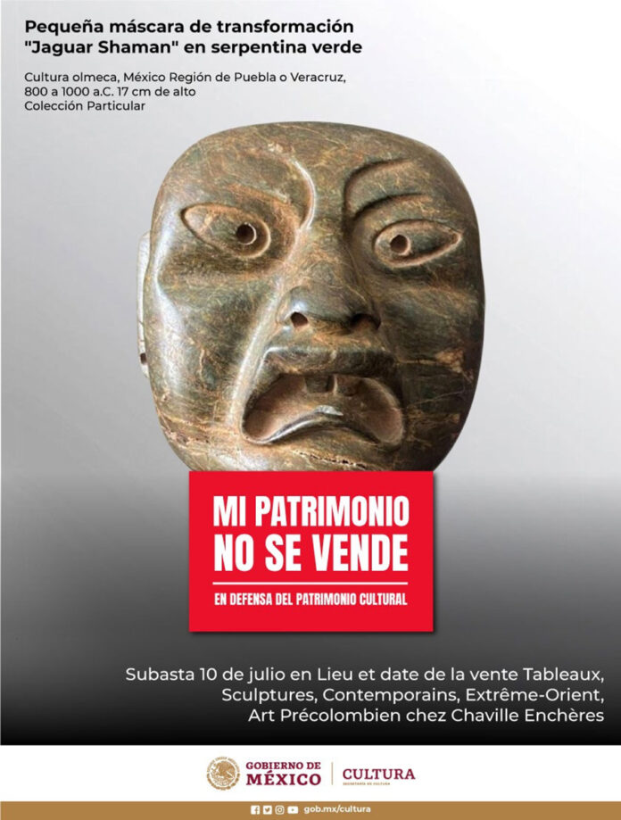 La Secretaría de Cultura Federal Condena Subasta en Francia de Bienes Arqueológicos Mexicanos - AlternativaTlx