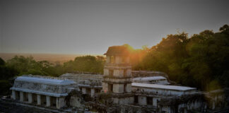 La cubierta del Palacio de Palenque Estuvo Pintada en Color Rojo, Confirman Restauradores - AlternativaTlx