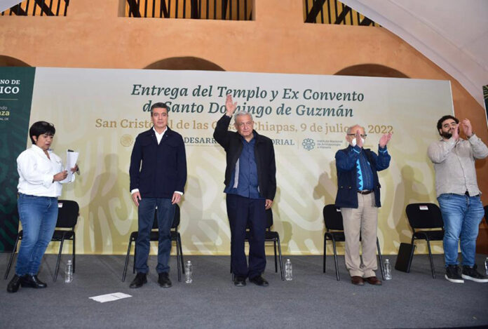 Entrega Gobierno de México a la Comunidad de San Cristóbal de las Casas, la Catedral y el Templo de Santo Domingo de Guzmán - AlternativaTlx