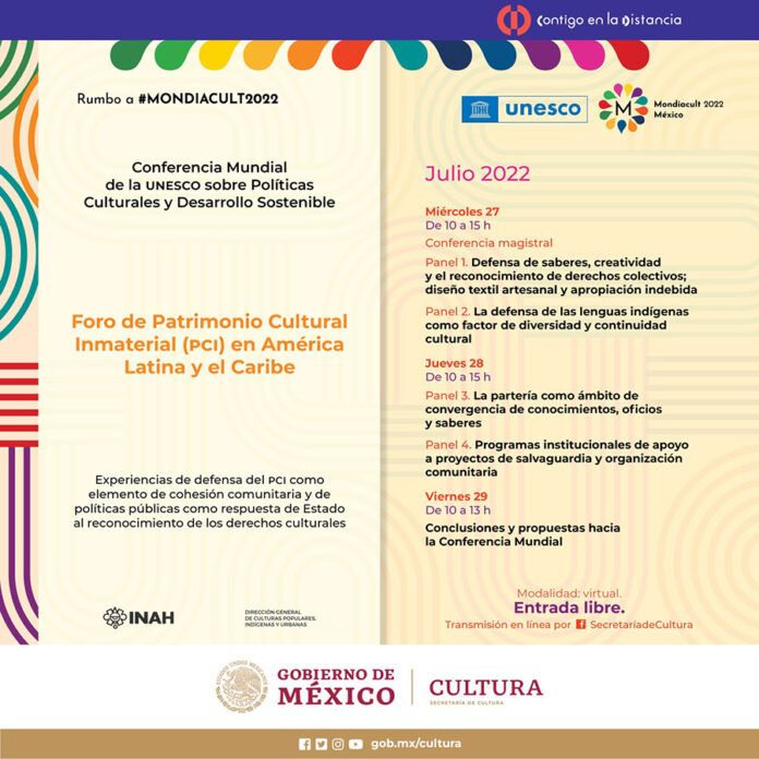 Se Alista el Foro de Patrimonio Cultural Inmaterial en América Latina y el Caribe, Rumbo a Mondiacult 2022 - AlternativaTlx