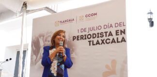 Festejó Gobernadora Lorena Cuéllar al Gremio Periodístico de Tlaxcala