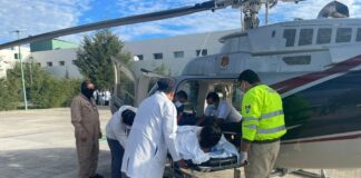 Realiza Ambulancia Aérea de Tlaxcala Quinto Traslado Médico