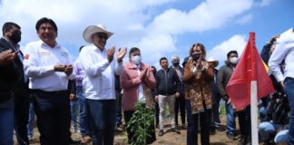 Encabezó Gobernadora Lorena Cuéllar 3ra Jornada Nacional de Siembra en Emiliano Zapata