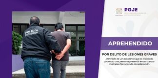 Aprehenden a Hombre por Delito de Lesiones Graves: PGJE