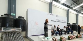 Entregó Gobernadora Lorena Cuéllar Apoyos del Programa “Bienestar para tu Hogar” en Totolac